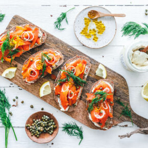 Stullen mit Karottenlachs {Smørgåsbord vegan}