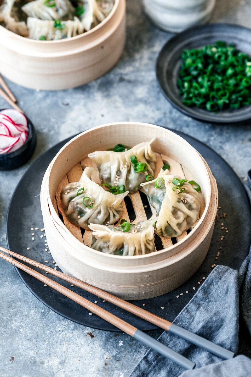 Gedämpfte vegane Dumplings