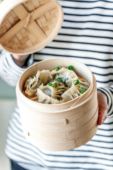 Gedämpfte vegane Dumplings