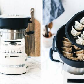 Gedämpfte vegane Dumplings