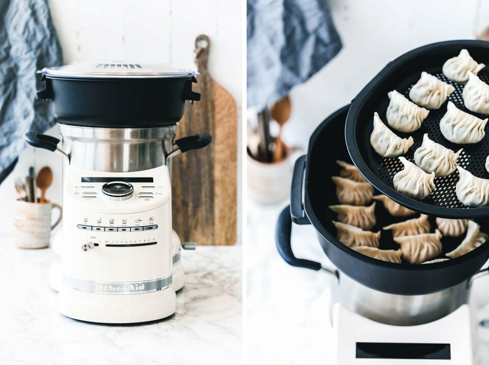 Gedämpfte vegane Dumplings