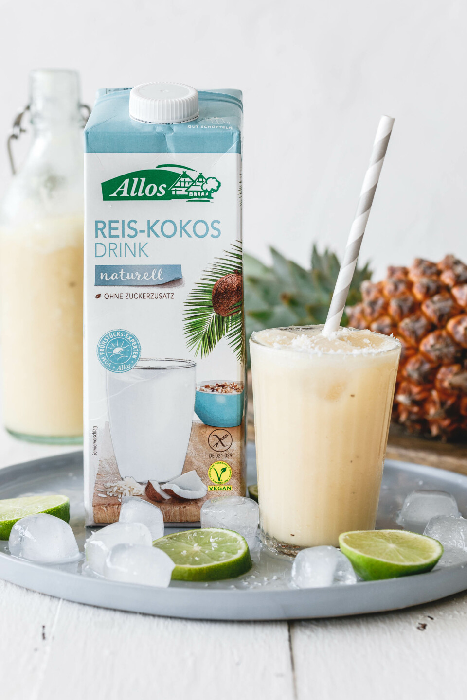 Geeister Ananas-Kokos-Mocktail