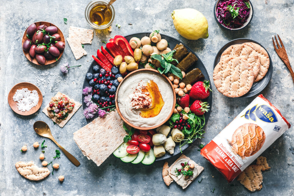 Mutabbal – orientalischer Auberginen-Dip für die Mezze-Platte mit Wasa Delicate