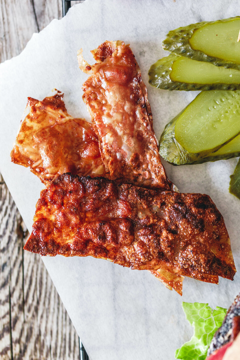 Veganer Bacon aus Reispapier mit leckeren Gewürzen