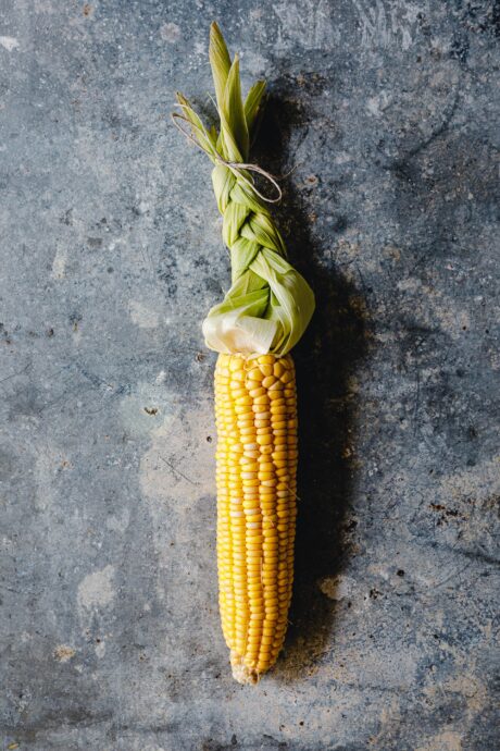 Maiskolben mit Hülle