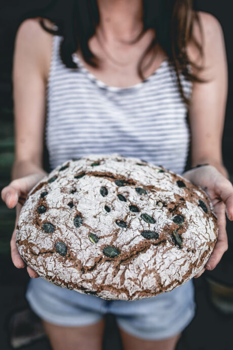 Reines Roggenbrot mit Sauerteig