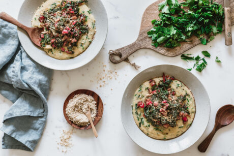 Kräuterpolenta mit Mangold