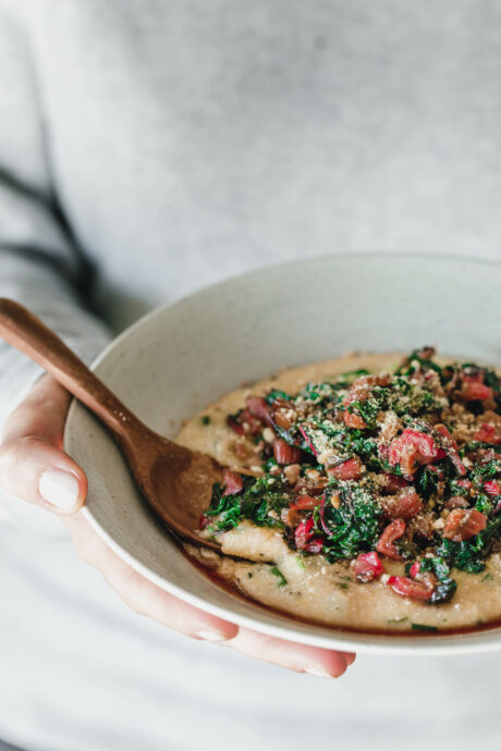 Kräuterpolenta mit Mangold