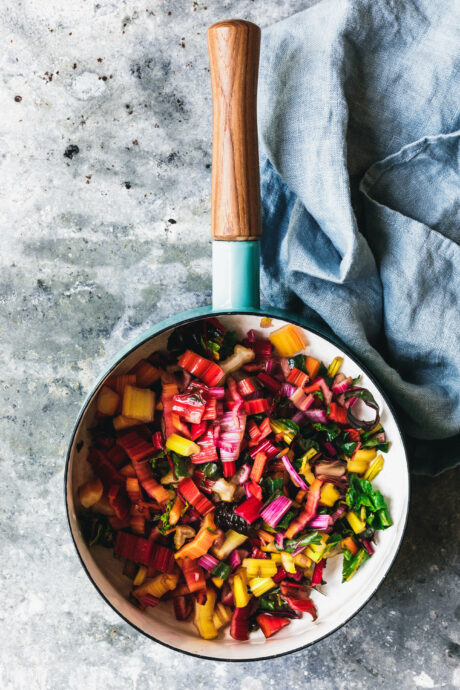Kräuterpolenta mit Mangold