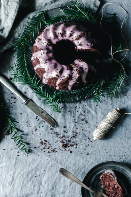Veganer Rotweinkuchen mit Lebkuchengewürz