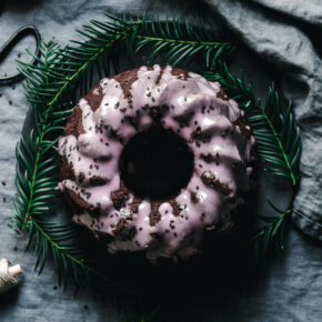 Veganer Rotweinkuchen mit Lebkuchengewürz