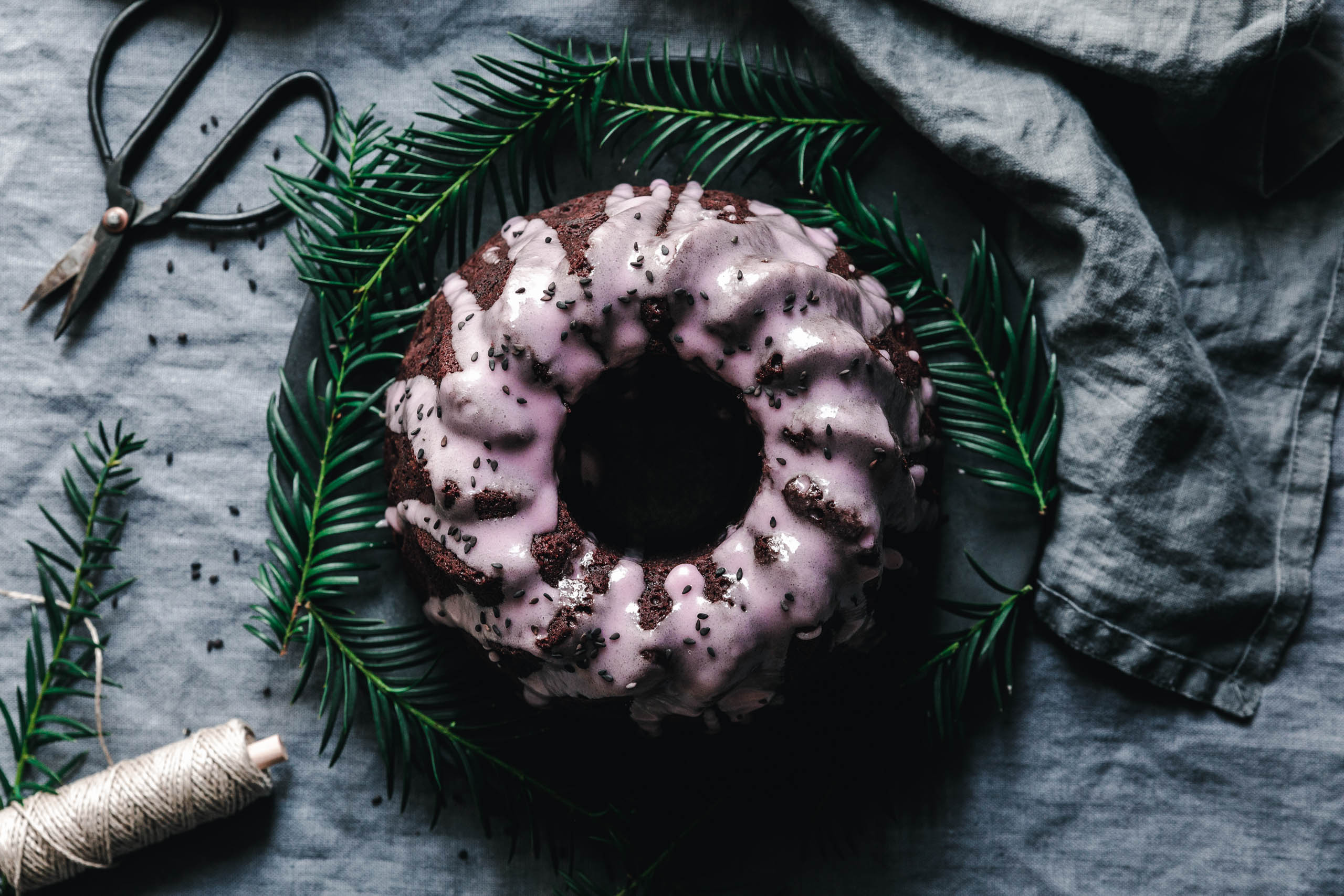 Veganer Rotweinkuchen mit Lebkuchengewürz