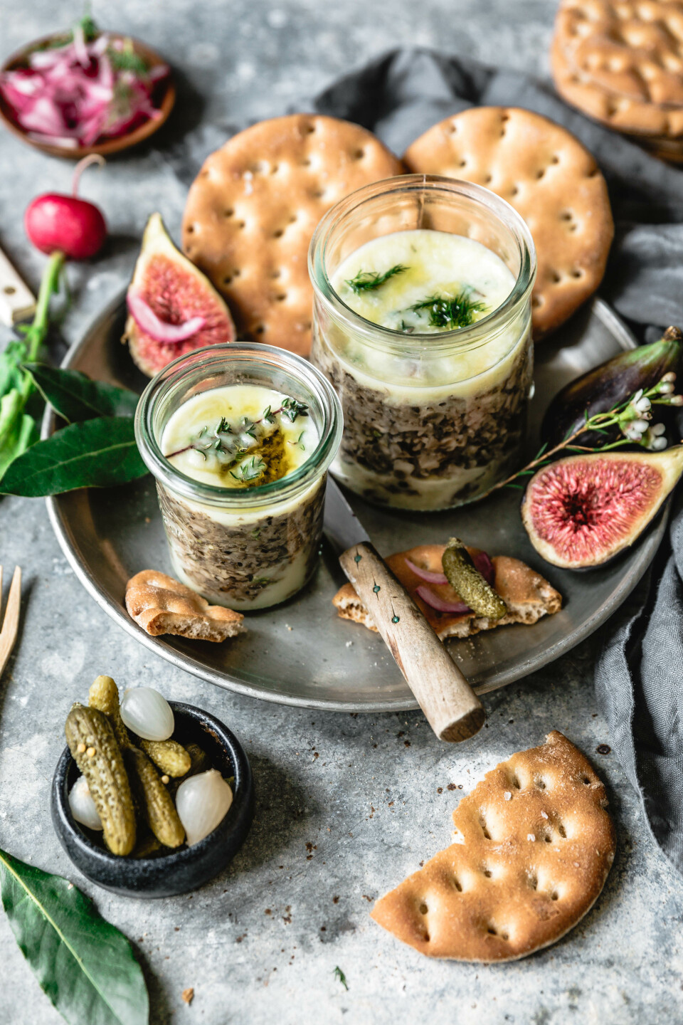 Vegane Pilzterrine mit Thymian