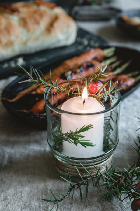 Geröstete Möhren mit Miso-Senf-Glasur