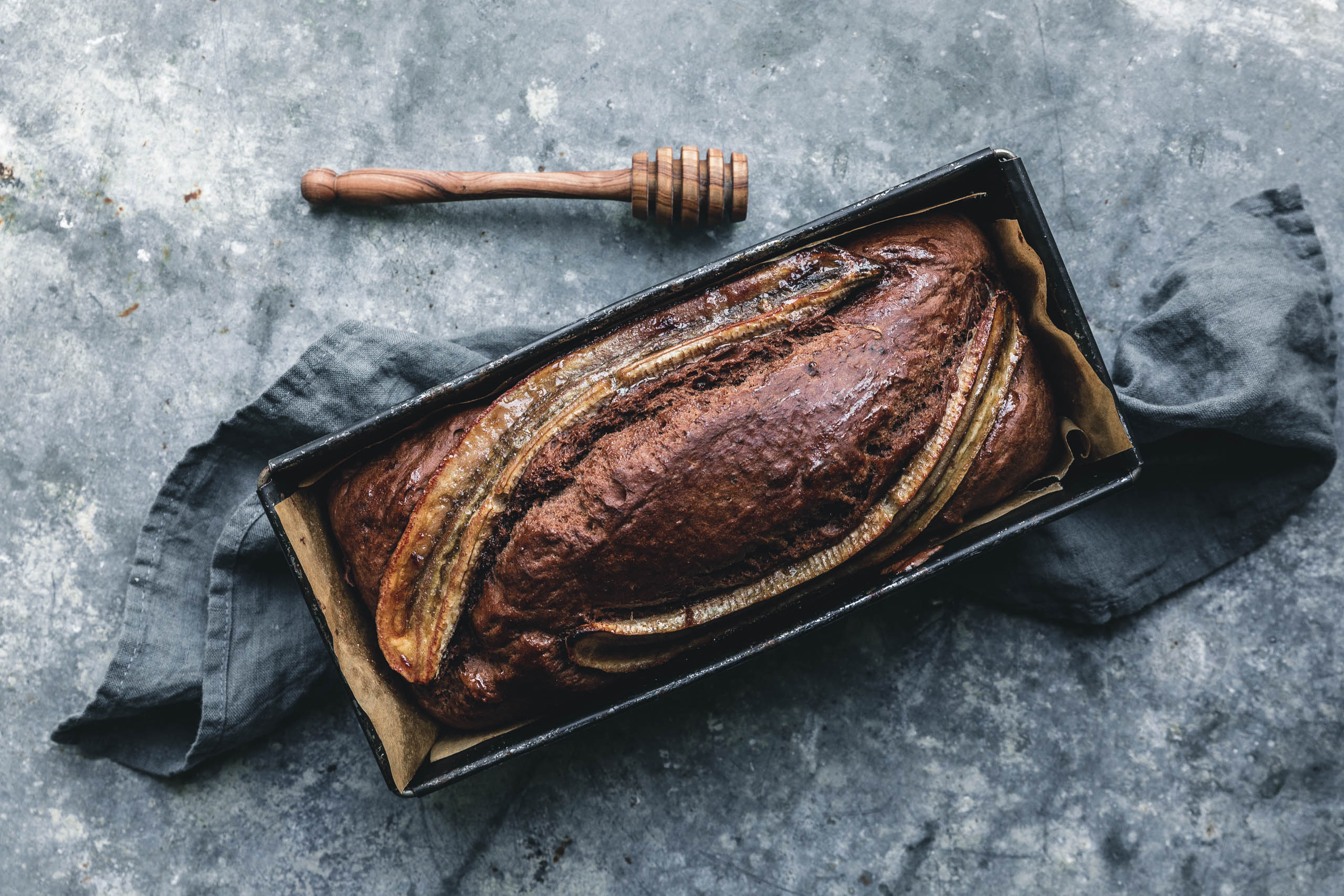 Das beste vegane Schoko-Bananenbrot mit gerösteten Walnüssen