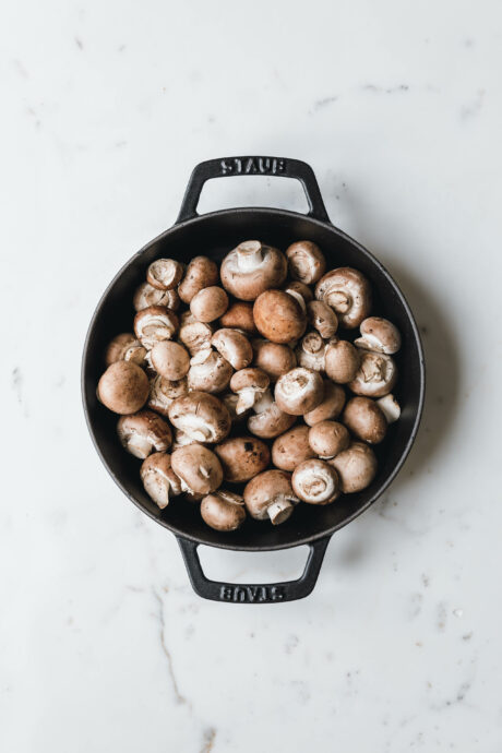 Cremige, vegane Rahmchampignons