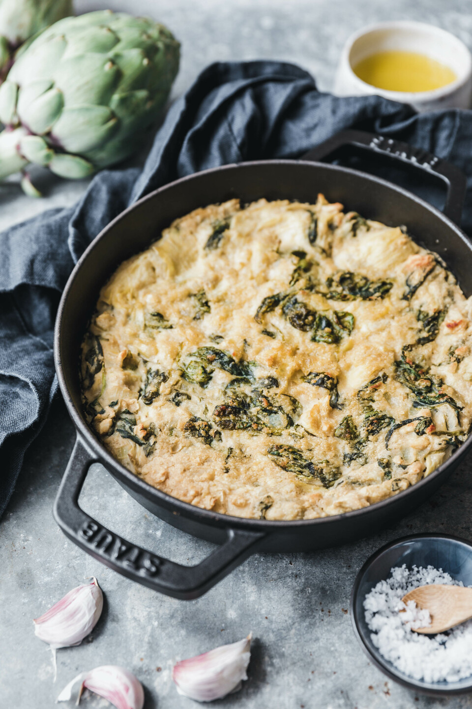 Cremiger Spinat-Artischocken-Dip