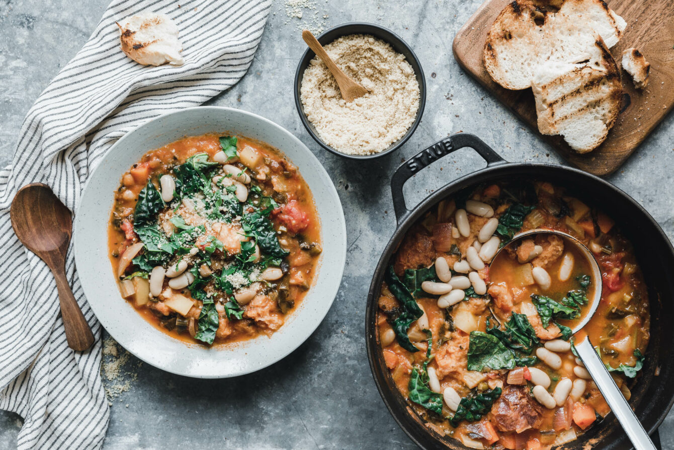 Unsere Ribollita mit Schwarzkohl & Fenchel