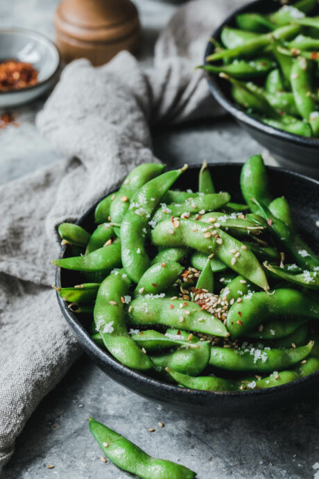 Edamame mit Sesam & Chili