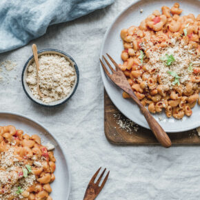 Pasta e Ceci – Pipe Rigate mit Kichererbsen