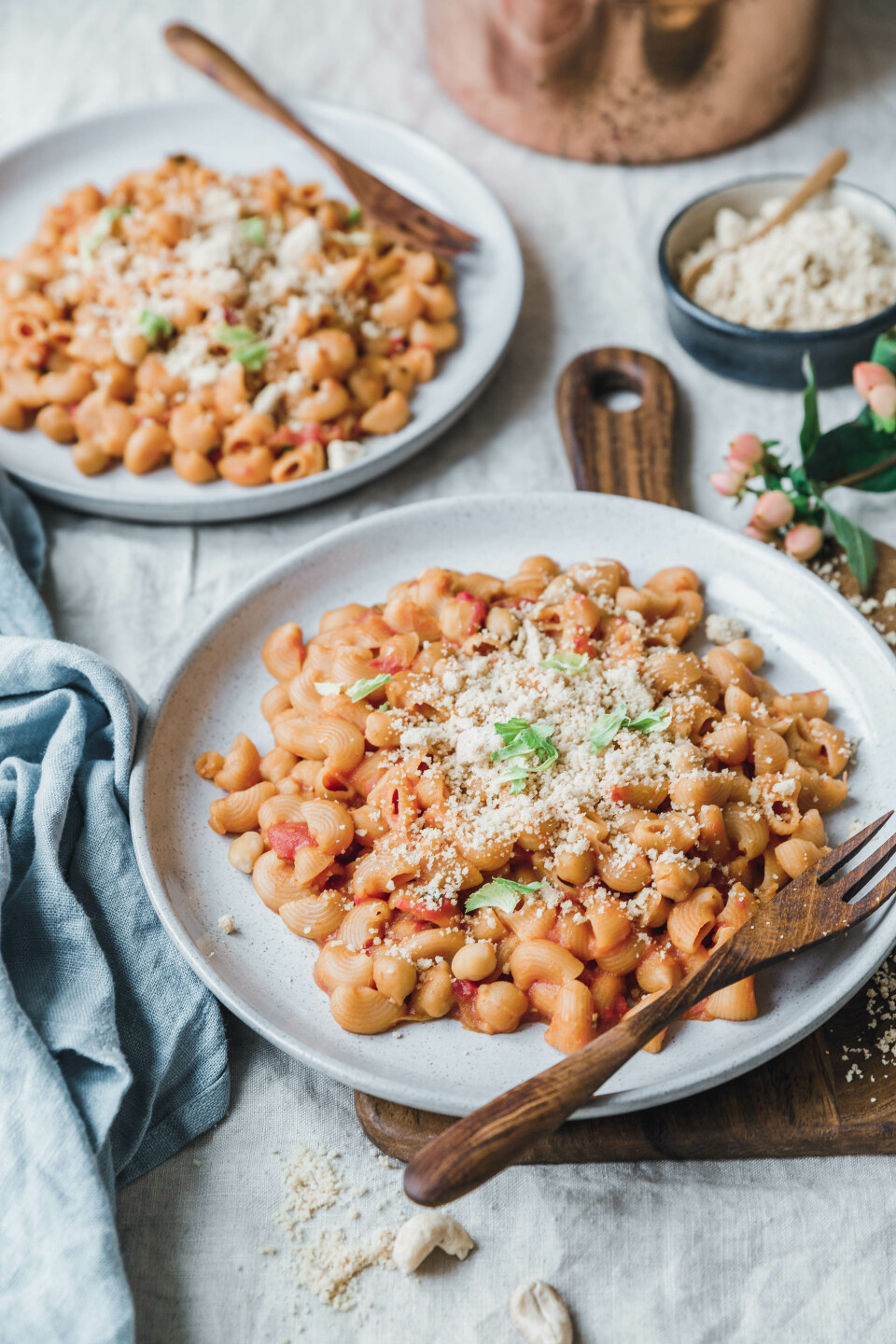 Pasta e Ceci – Pipe Rigate mit Kichererbsen