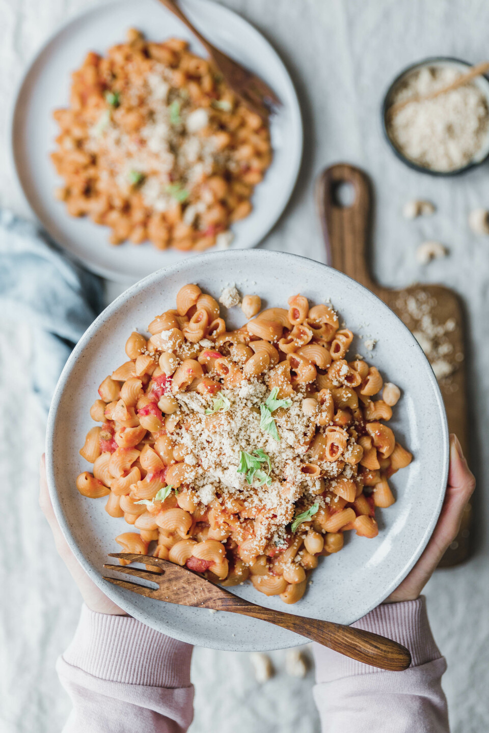 Pasta e Ceci – Pipe Rigate mit Kichererbsen