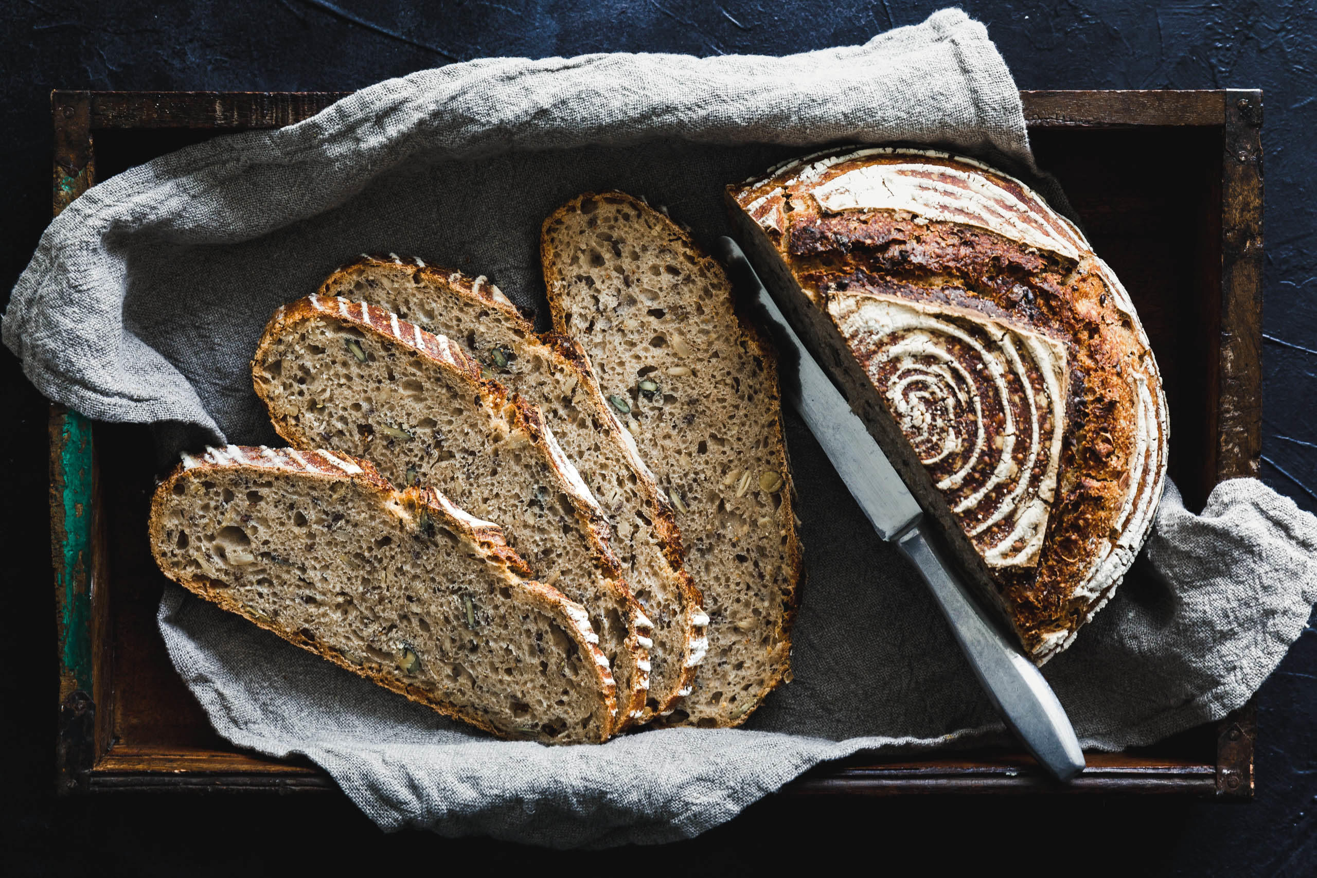 Sauerteig-Mehrkornbrot mit Dinkel & Roggen