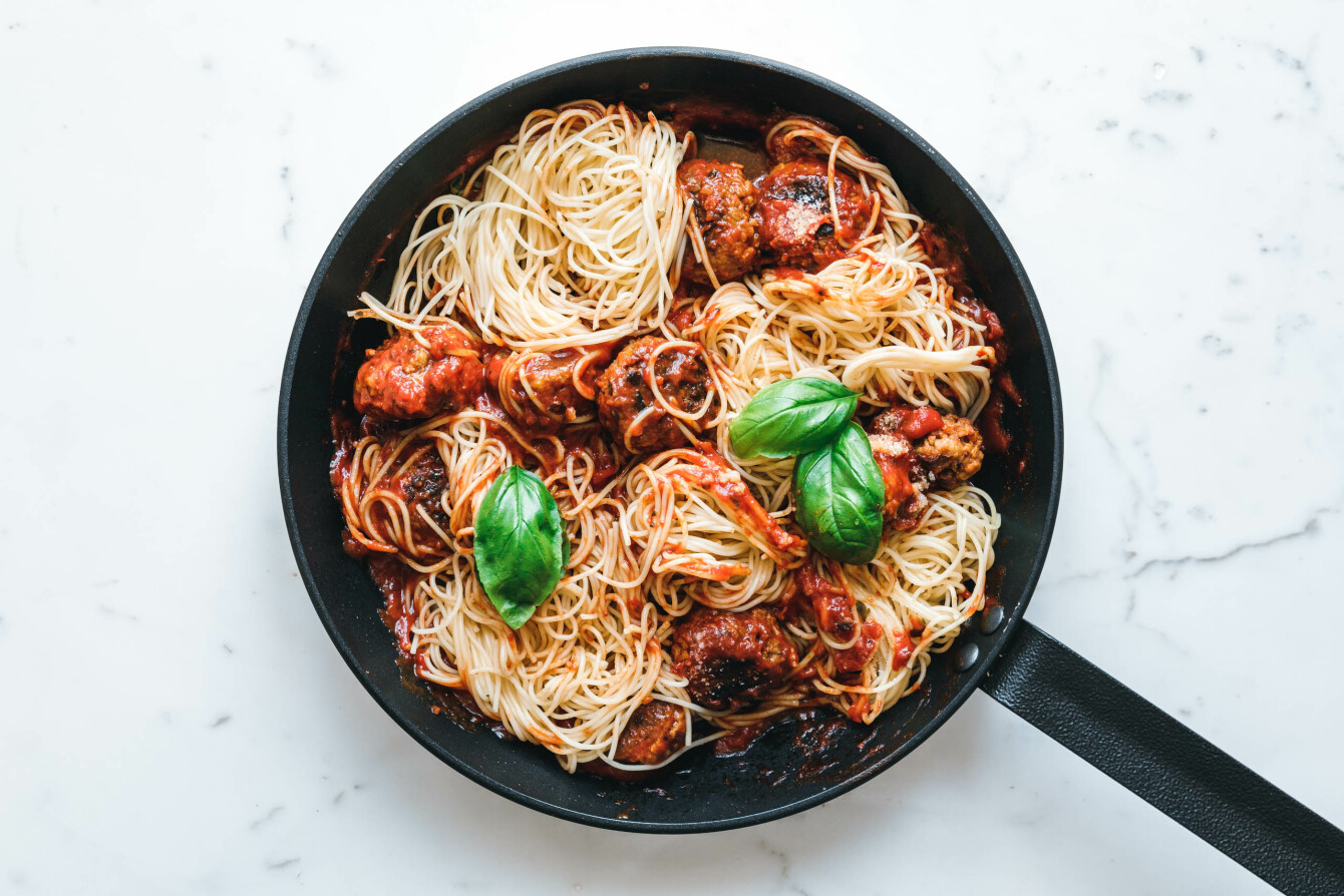 Spaghetti mit veganen Meatballs