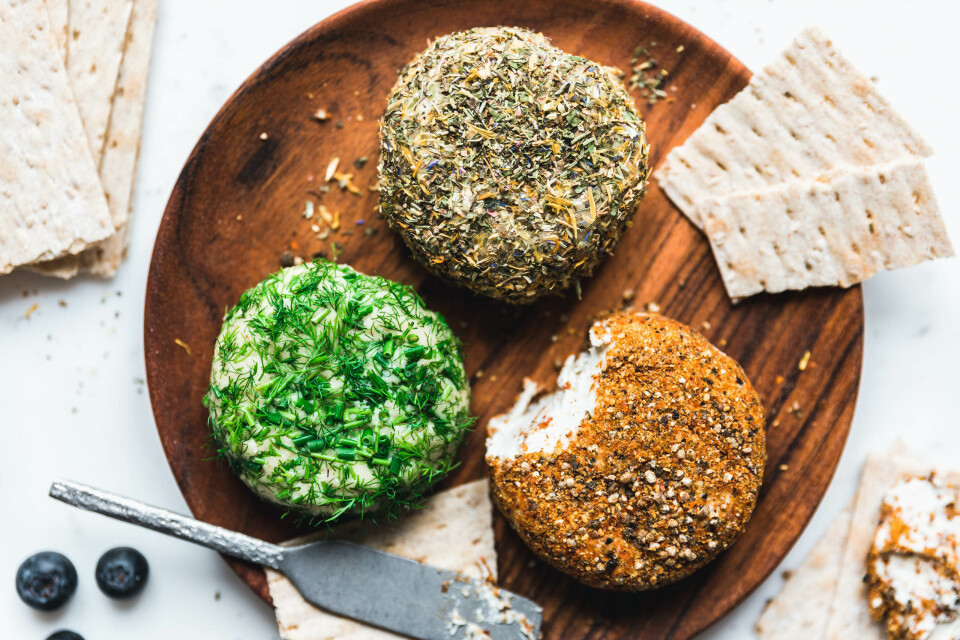 Veganer, gereifter Nusskäse