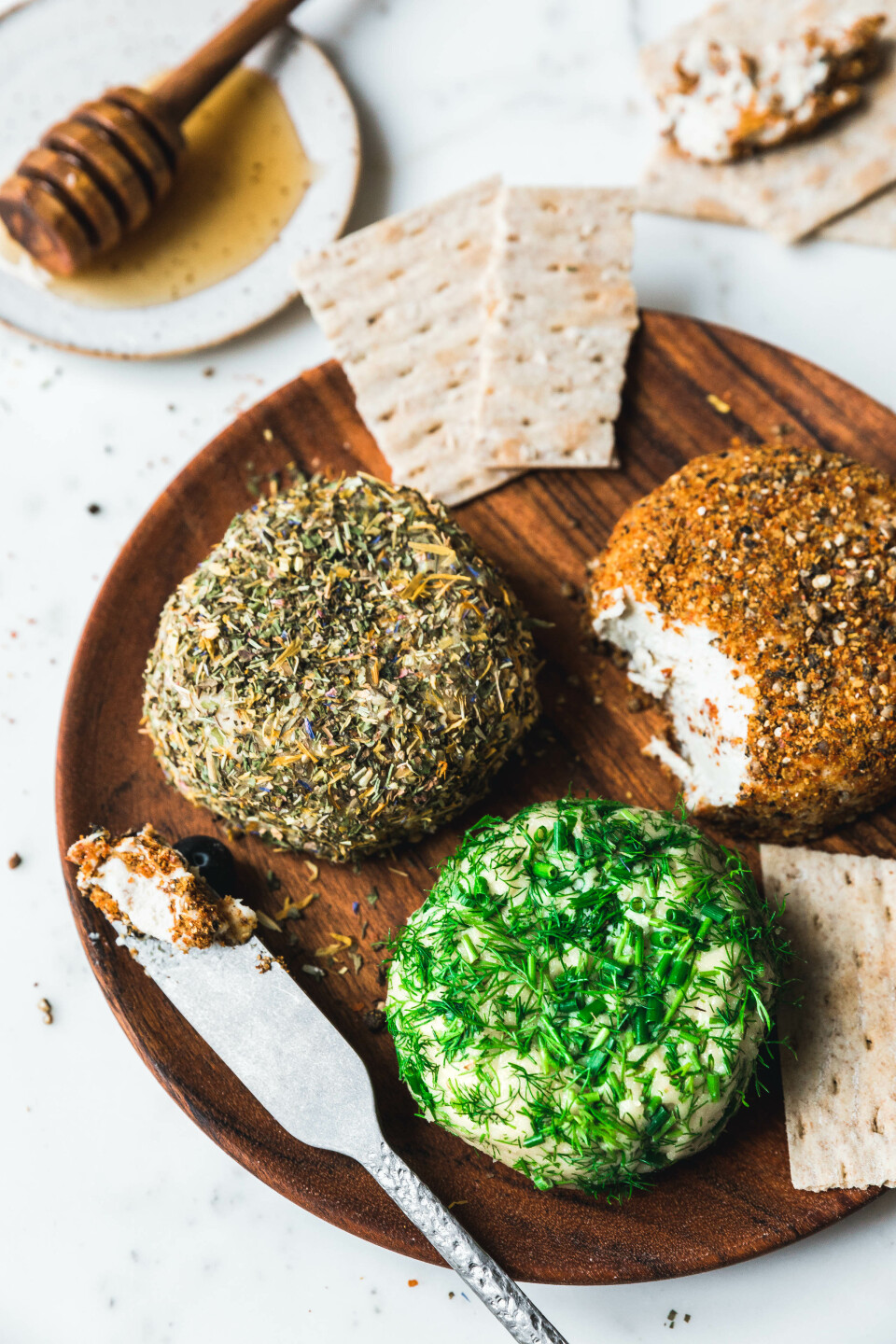 Fermentierter veganer Käse aus Cashewkernen