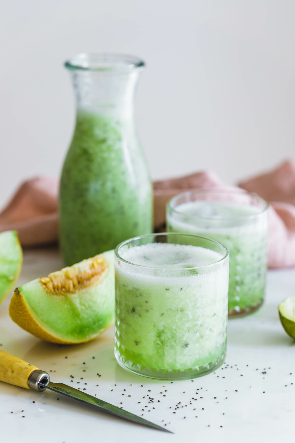 Agua Fresca mit Galiamelone & Chia