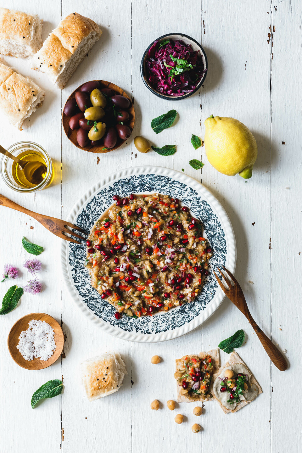 Baba Ganoush - orientalischer Auberginensalat