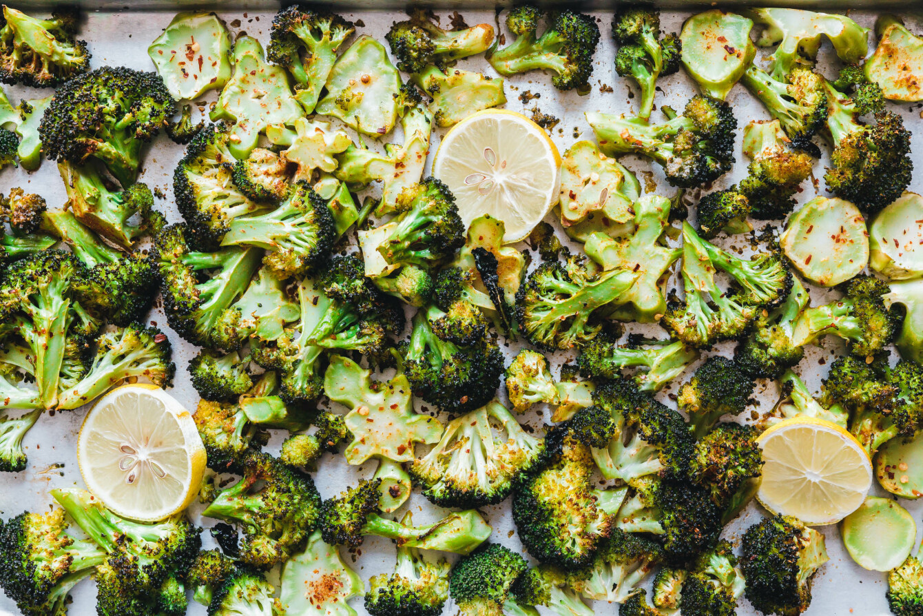 Gerösteter Brokkoli mit grünen Linsen & Ras el Hanout