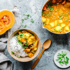 Japanisches Curry mit Muskat-Kürbis