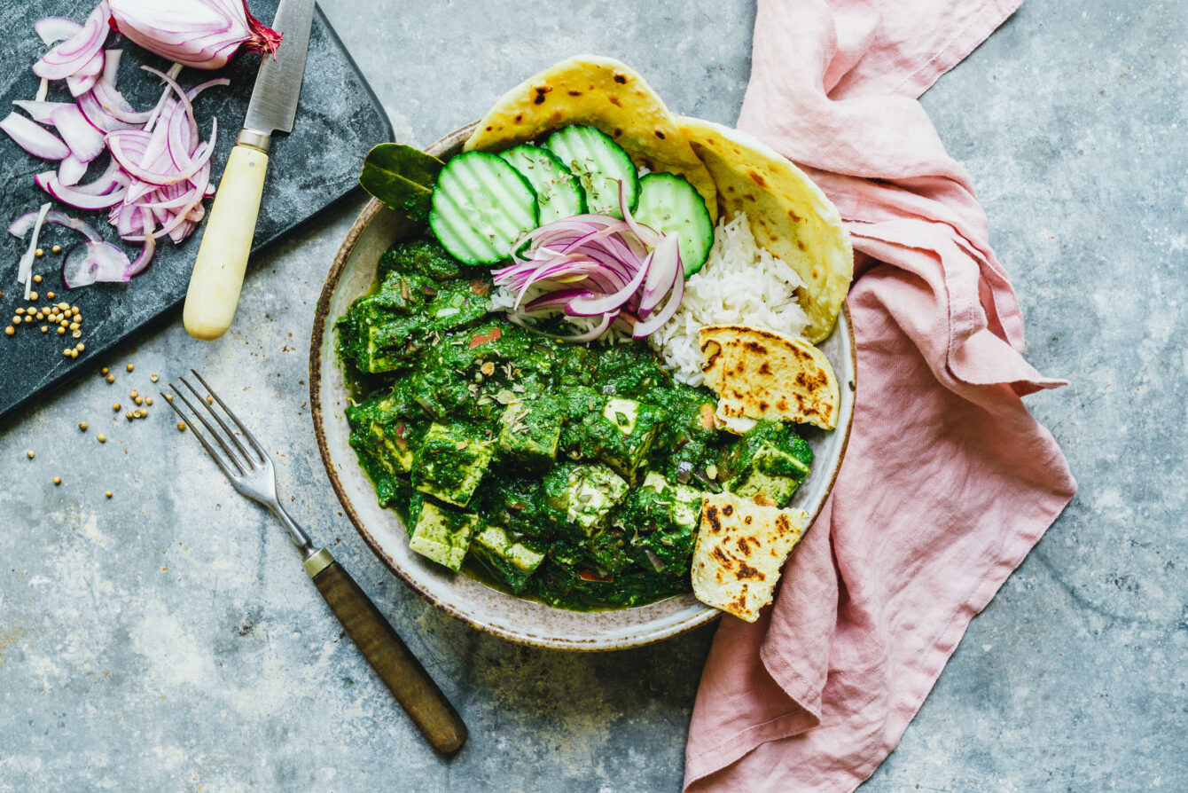 Tofu Palak Paneer