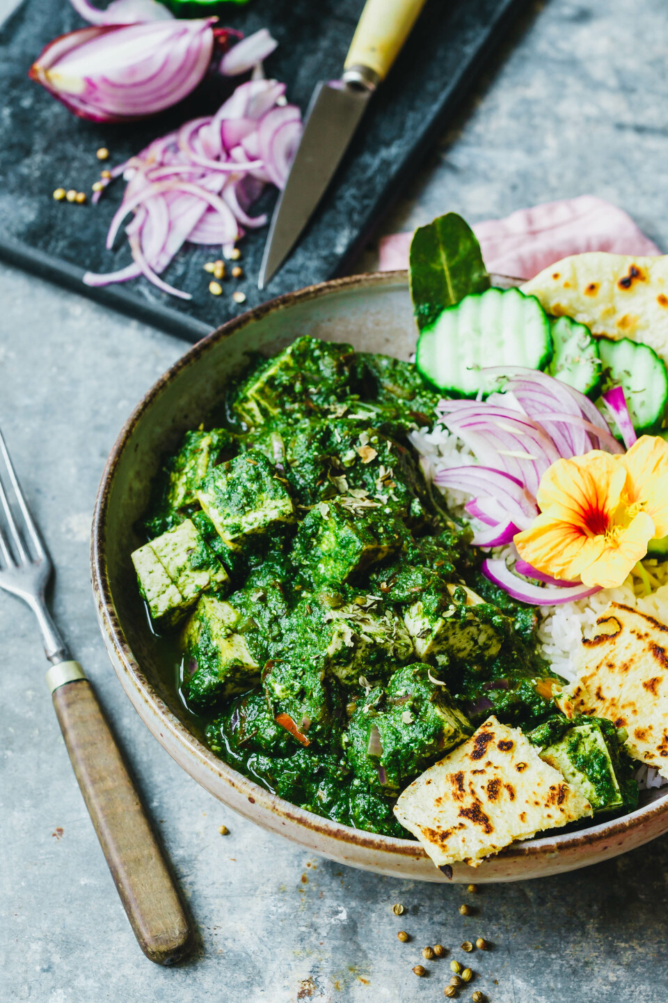 Tofu Palak Paneer