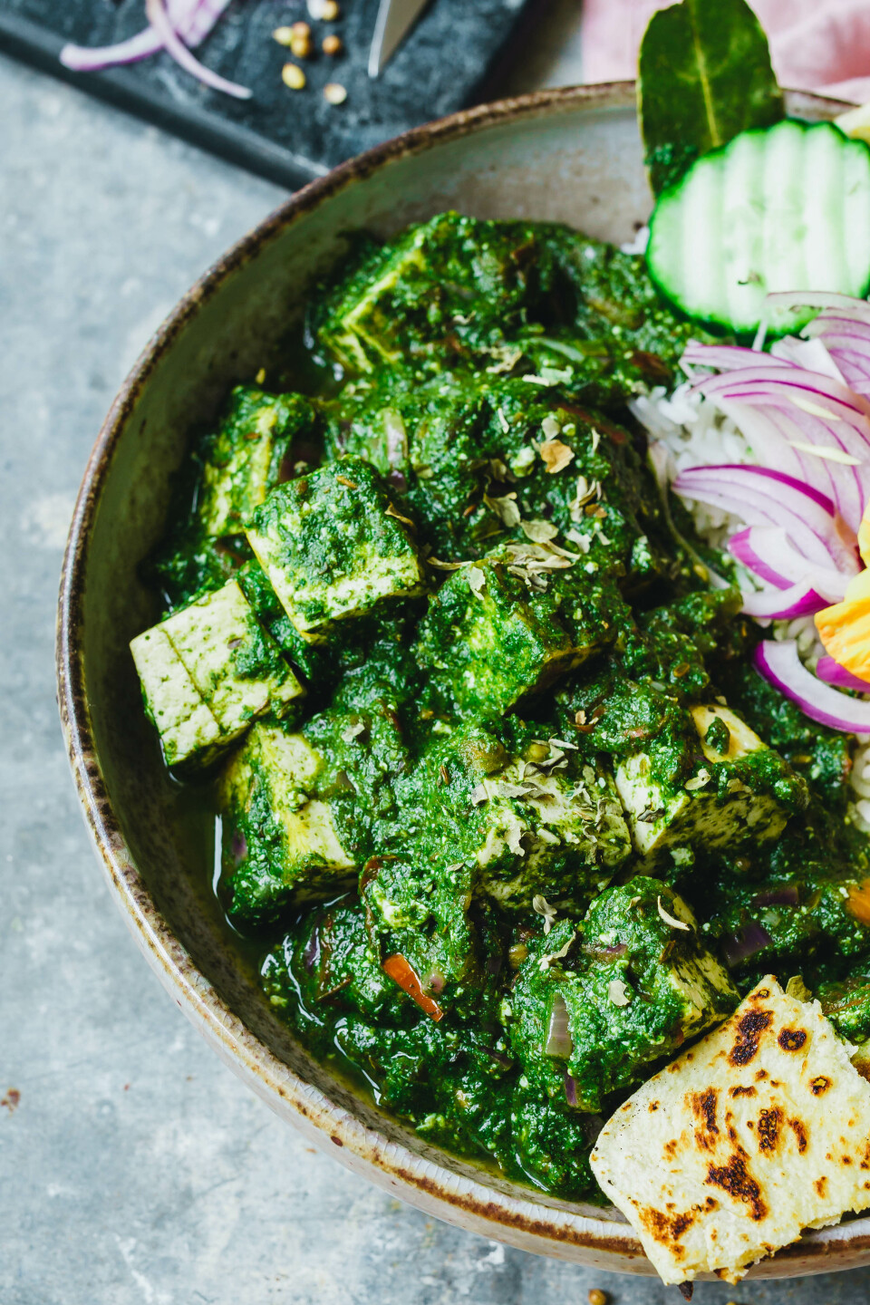 Tofu Palak Paneer