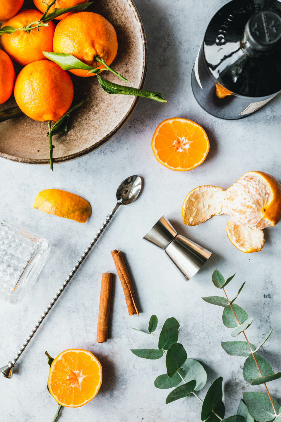 Veganer Gin Sour mit Mandarine & Zimt