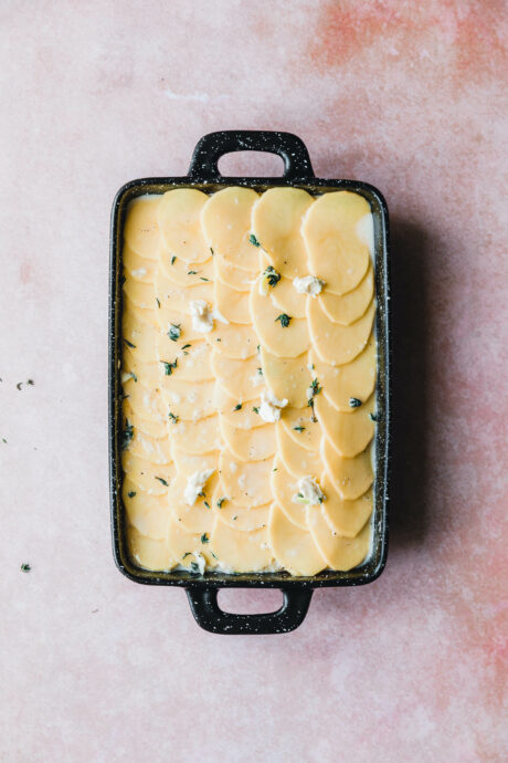 Das einfachste vegane Kartoffelgratin