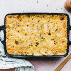 Das einfachste vegane Kartoffelgratin