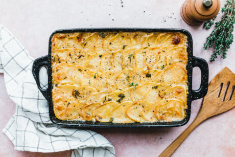 Das einfachste vegane Kartoffelgratin