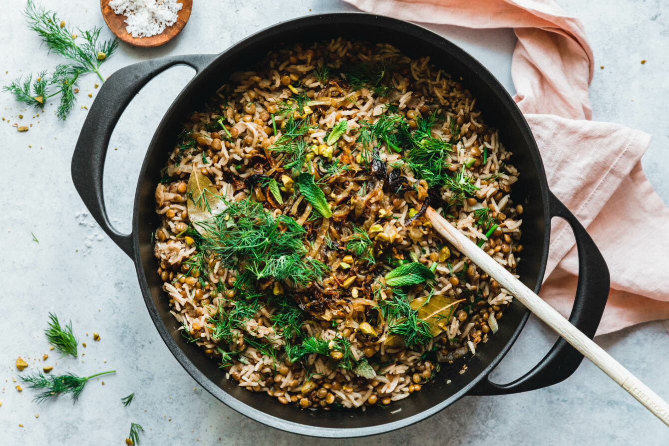 Mujadarra - die leckersten arabischen Linsen mit Reis