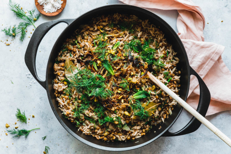 Mujadarra - die leckersten arabischen Linsen mit Reis