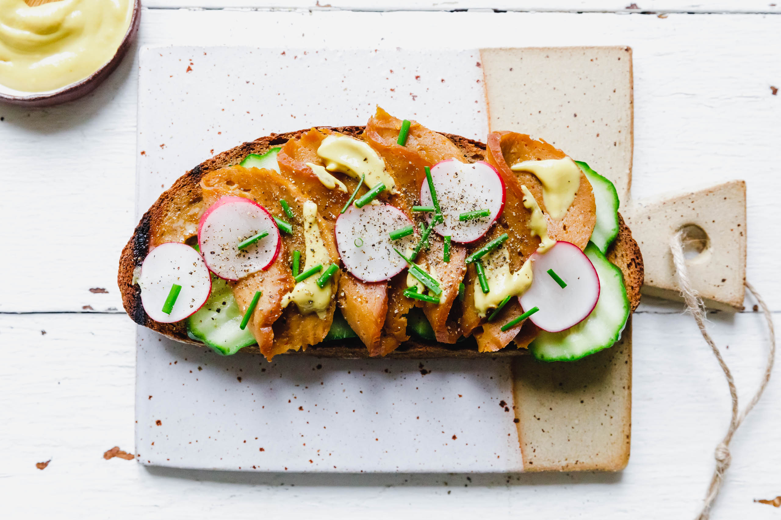 Rauchiger Seitanaufschnitt