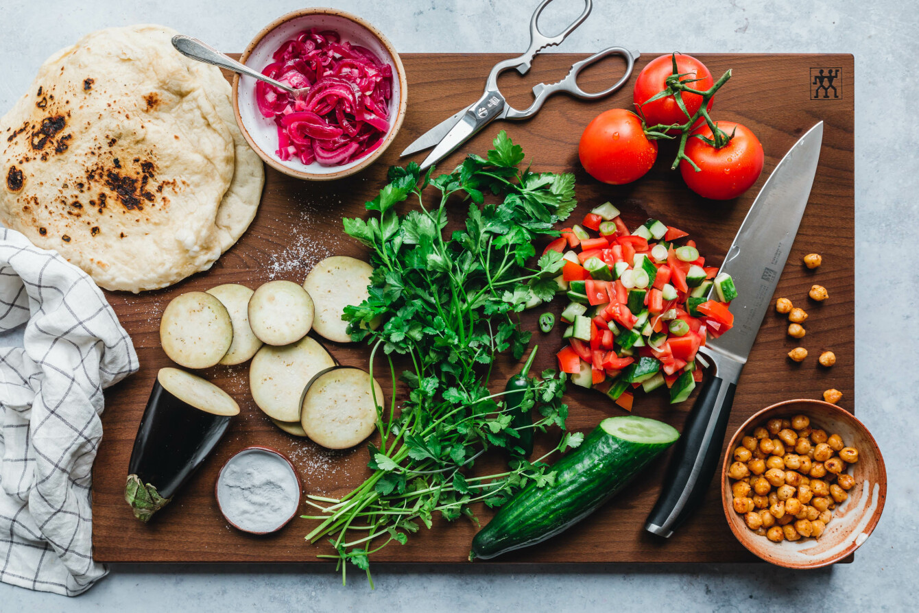 Sabich - israelisches Frühstücks-Sandwich