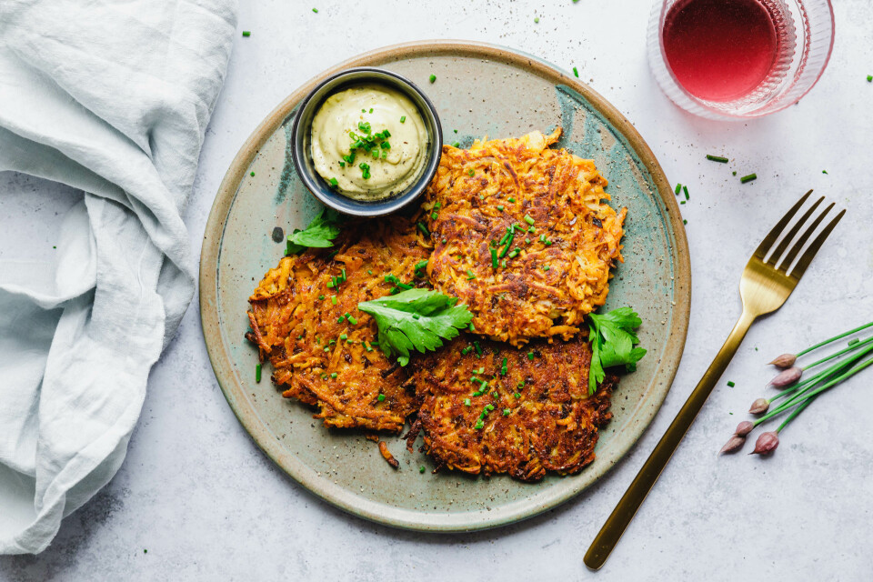 Schnelle & einfache Süßkartoffelpuffer