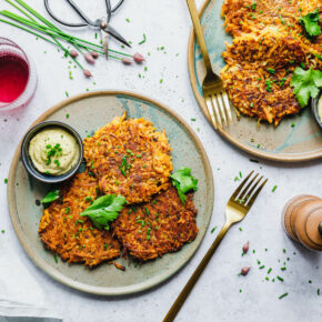 Schnelle & einfache Süßkartoffelpuffer