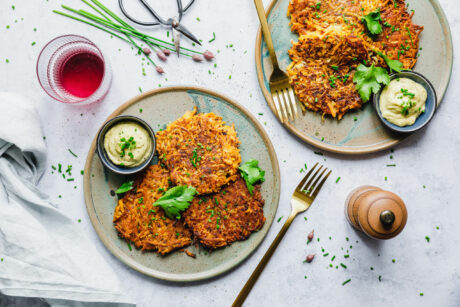 Schnelle & einfache Süßkartoffelpuffer