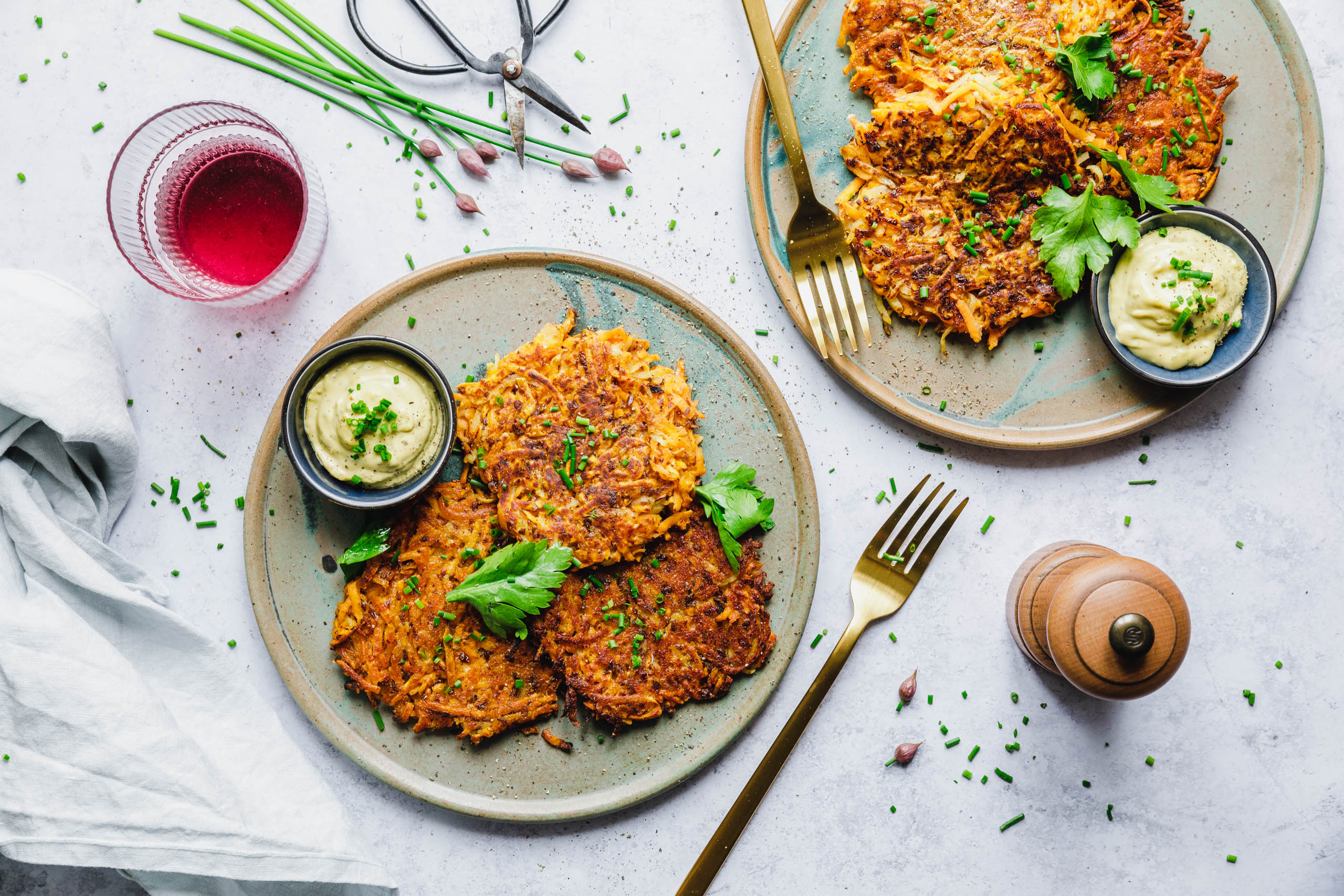 Schnelle & einfache Süßkartoffelpuffer