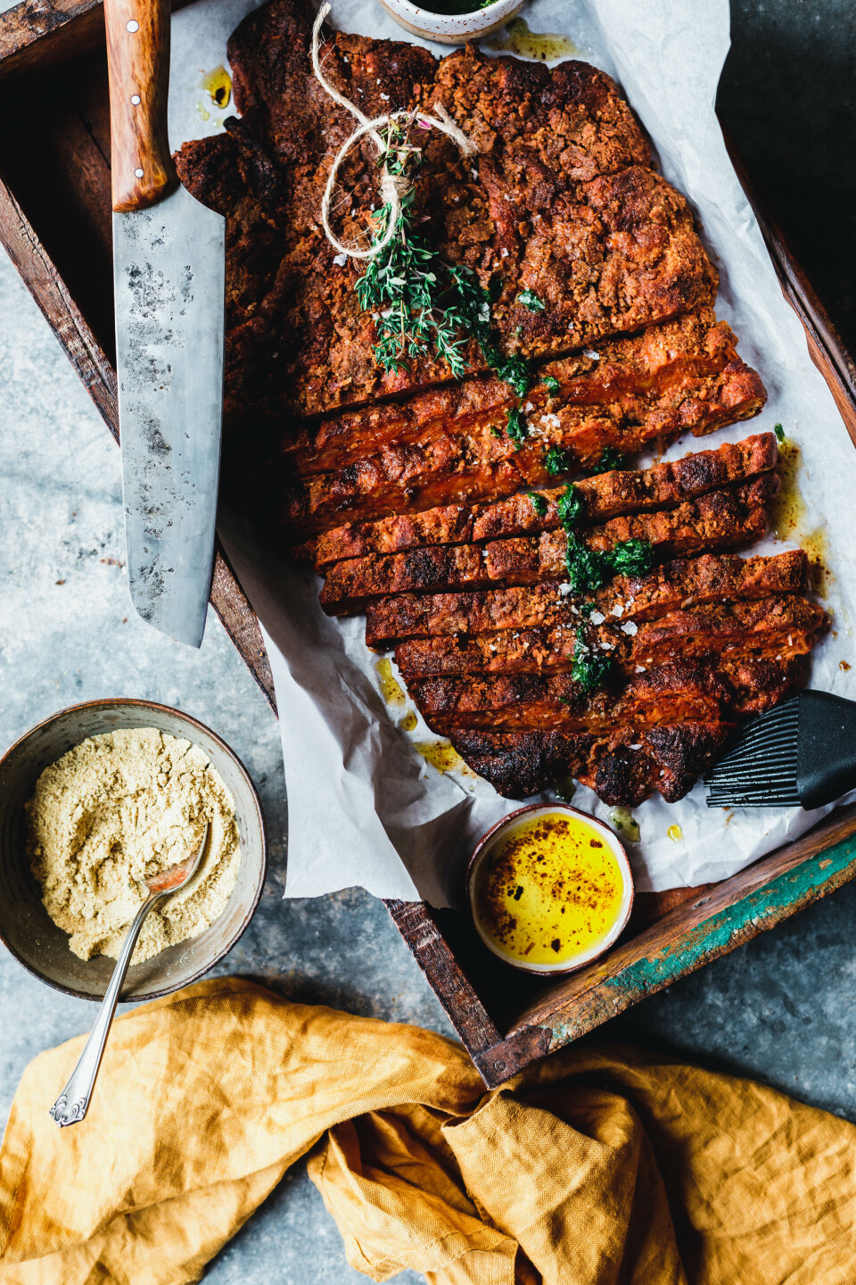 Vegane Spare Ribs mit Senf Dry Rub